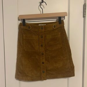 Madewell Corduroy Mini Skirt